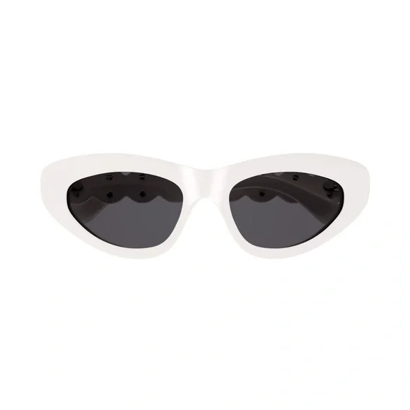 ALAIA Ivory/Smoke/Silver Cat Eye Sunglasses AA0058S ALAIA Ivory/Smoke/Silver Cat Eye Sunglasses AA0058S main image 3